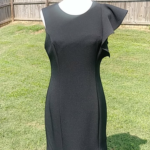 Shoshanna Midnight black sleeveless dress size 8 - Picture 2 of 10